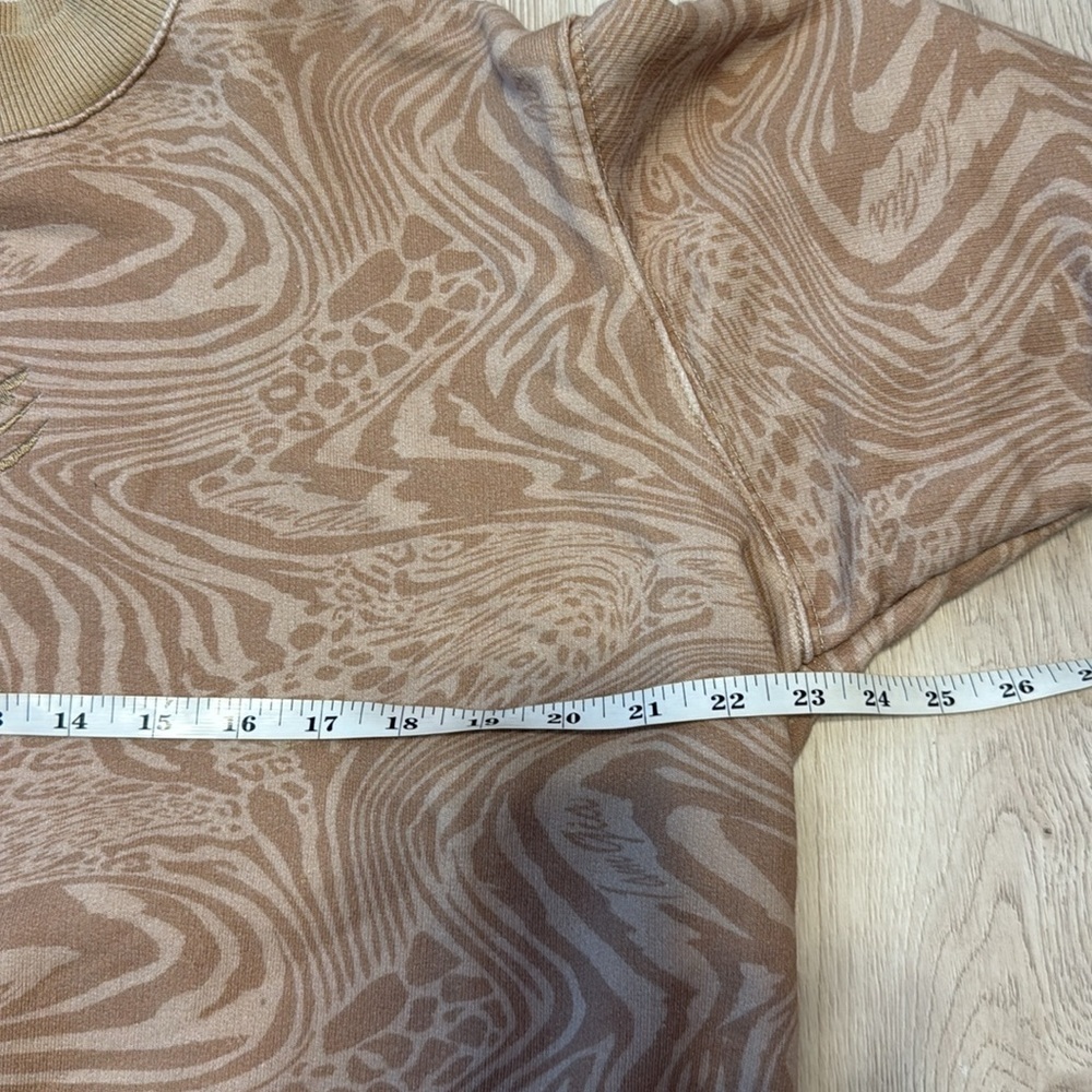 I.AM.GIA Women’s Tan Patterned Sweatshirt Crewneck Size XS Oversized - Picture 6 of 7